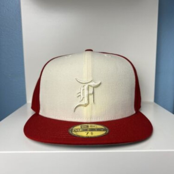 Fear of God Other - Fear Of God X MLB X New Era Fitted 7 5/8 Hat Detroit Tigers Red and Crea…